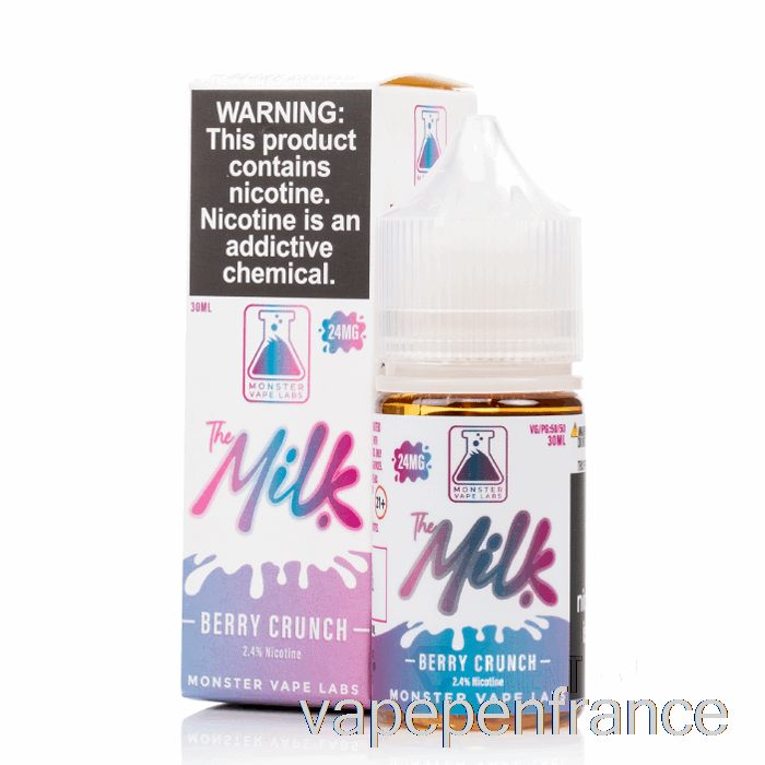 Berry Crunch - Les Sels De Lait - 30 Ml 24 Mg Stylo Vape